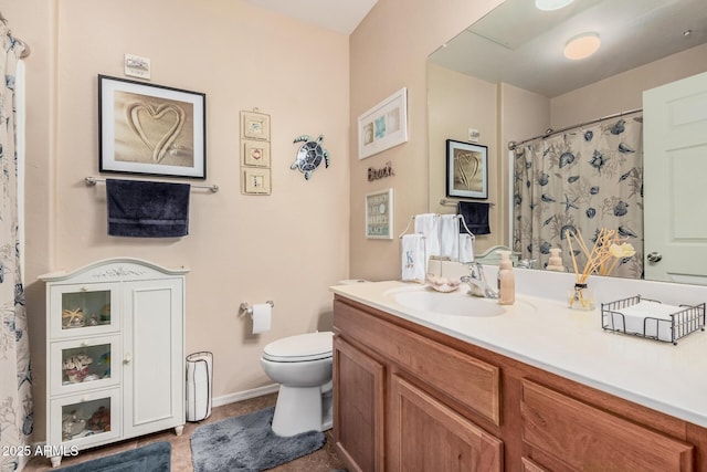 14575 W Mountain View Blvd Unit 12309, Surprise, AZ 85374 - bathroom with vanity, tile patterned floors, and a shower with curtain
