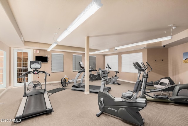 14575 W Mountain View Blvd Unit 12309, Surprise, AZ 85374 - exercise room with carpet floors and baseboards