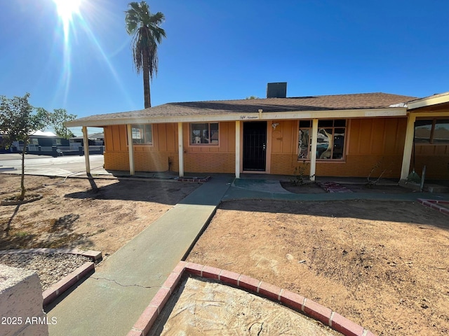 view of ranch-style home