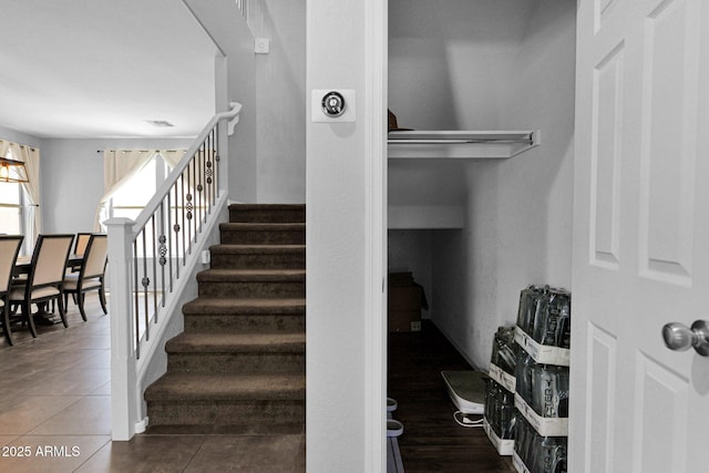3436 E Gary Way, Gilbert, AZ 85234 - stairway with visible vents and tile patterned flooring