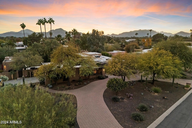 view of home's community featuring a mountain view