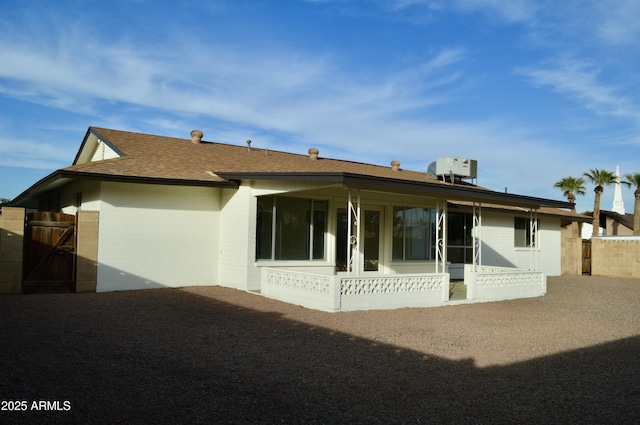 view of back of property