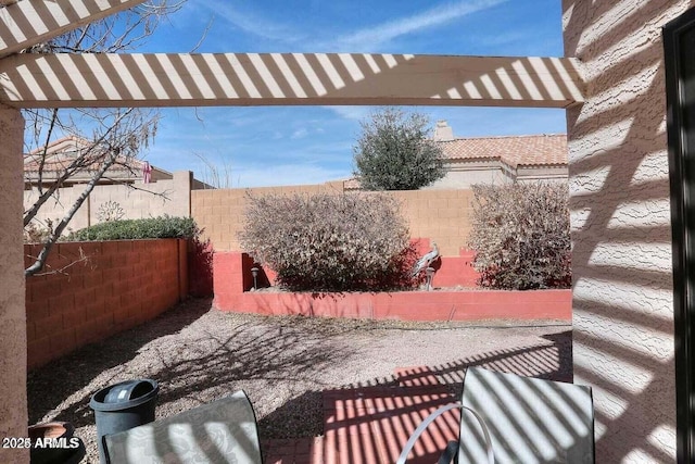 view of patio / terrace with a fenced backyard