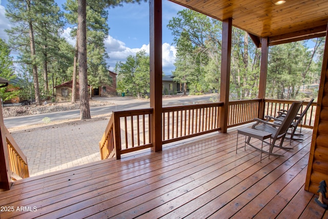 2721 W Snowberry Loop, Show Low, AZ 85901 - view of wooden terrace