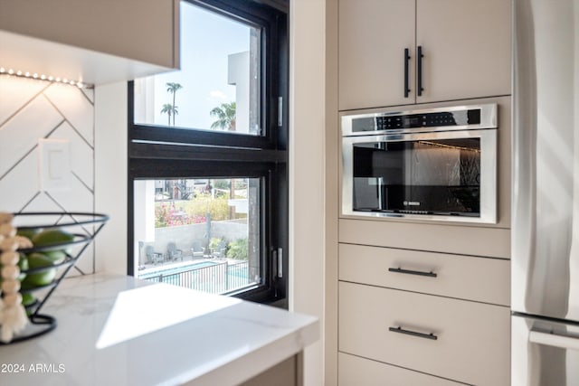 kitchen with stainless steel appliances