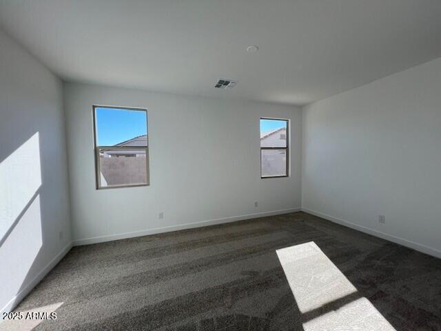 carpeted spare room with a healthy amount of sunlight