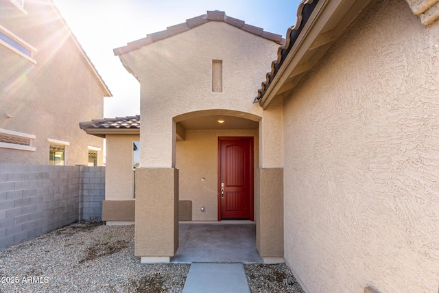 view of property entrance