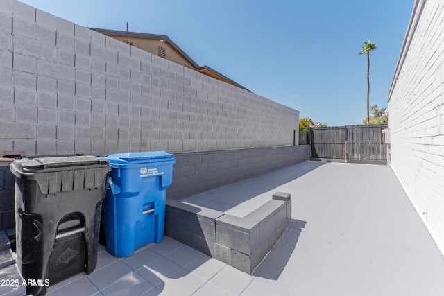 view of patio / terrace featuring a fenced backyard