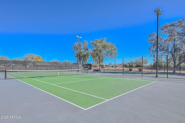 view of tennis court