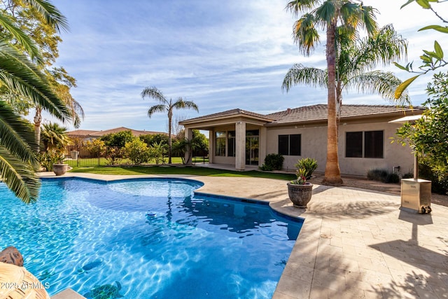 view of pool with a patio area