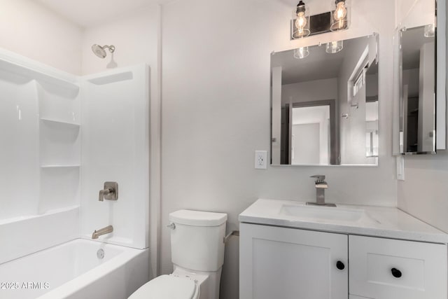 48451 N 27th Ave, New River, AZ 85087 - bathroom featuring vanity, toilet, and tub / shower combination