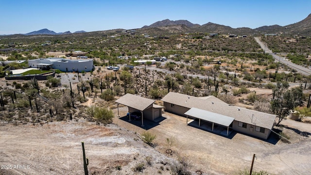 48451 N 27th Ave, New River, AZ 85087 - view from above of property featuring mountains and a desert landscape