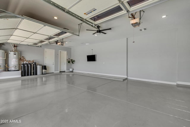 2652 E Pelican Ct, Gilbert, AZ 85297 - garage featuring water heater and a garage door opener