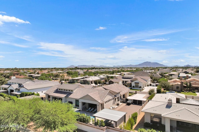 2652 E Pelican Ct, Gilbert, AZ 85297 - aerial view of residential area featuring mountains