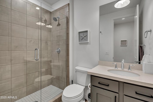 2652 E Pelican Ct, Gilbert, AZ 85297 - full bathroom featuring vanity and a shower stall