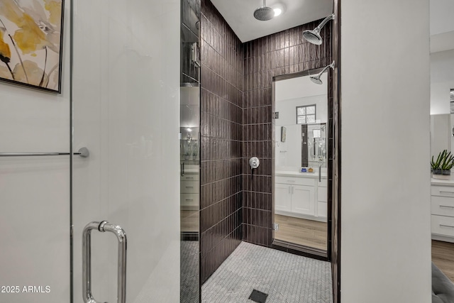 2652 E Pelican Ct, Gilbert, AZ 85297 - bathroom featuring a stall shower and vanity