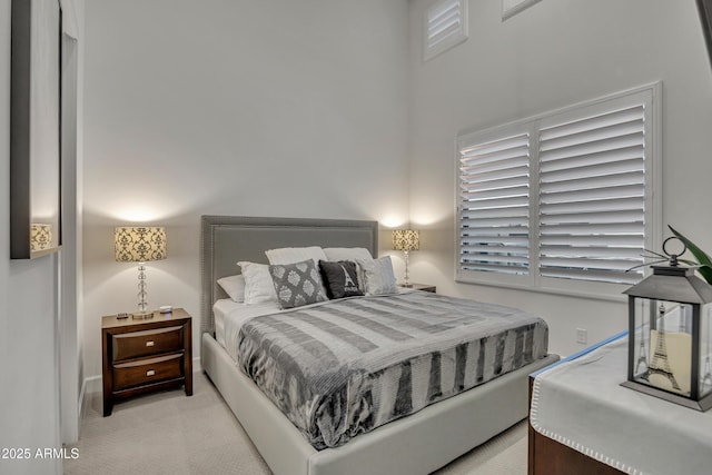 2652 E Pelican Ct, Gilbert, AZ 85297 - bedroom with light colored carpet and a high ceiling