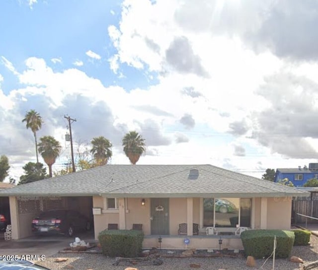 view of ranch-style home