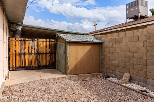 exterior space with central AC unit