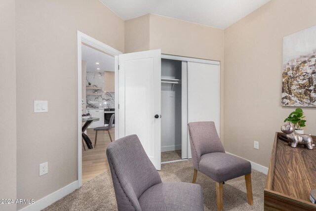 bedroom featuring a closet