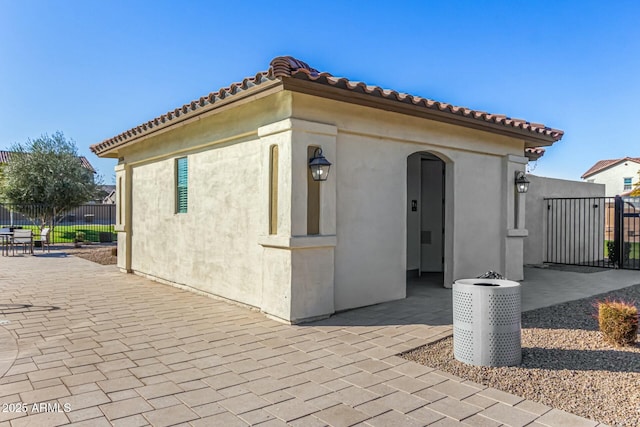 exterior space with a patio