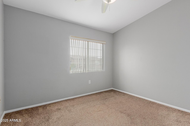 125 S 56th St Unit 124, Mesa, AZ 85206 - carpeted empty room featuring a ceiling fan and baseboards