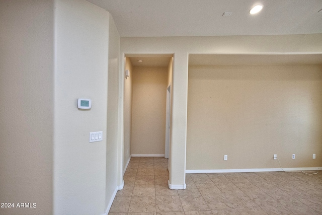 view of tiled spare room