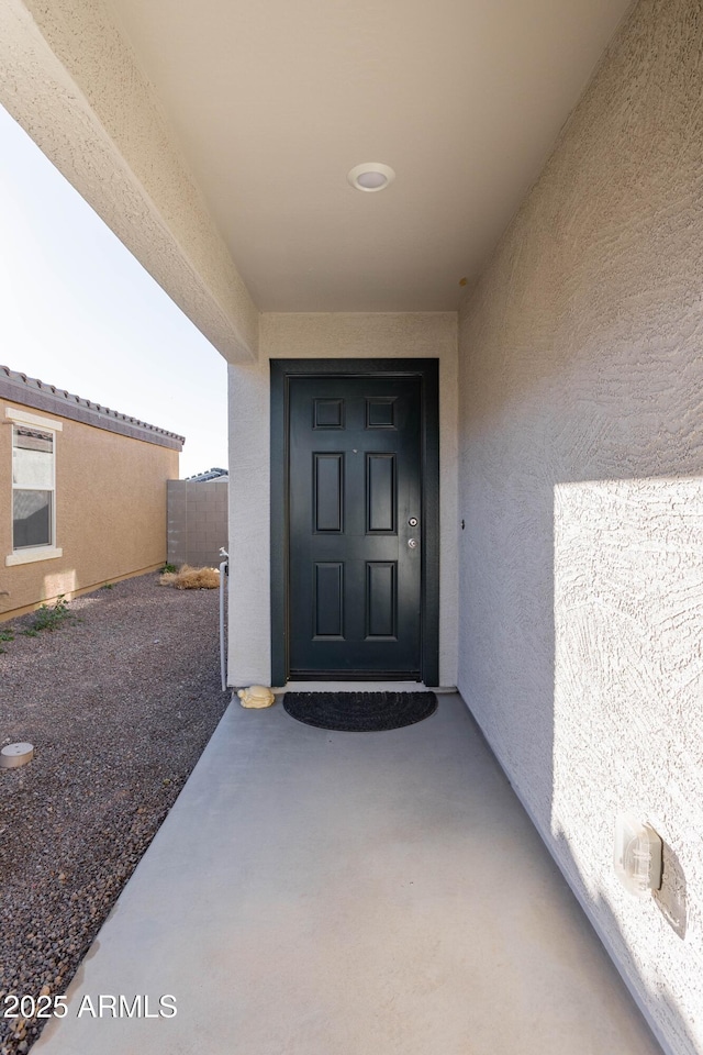 view of property entrance