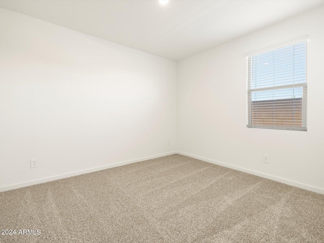 spare room with carpet floors