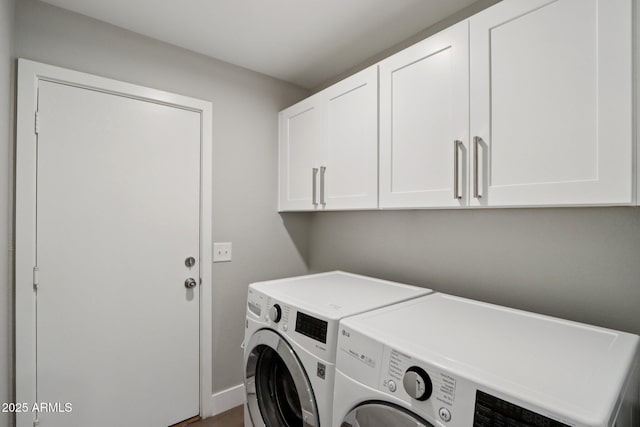 1057 W Laurel Ave, Gilbert, AZ 85233 - laundry room with washer and clothes dryer and cabinet space