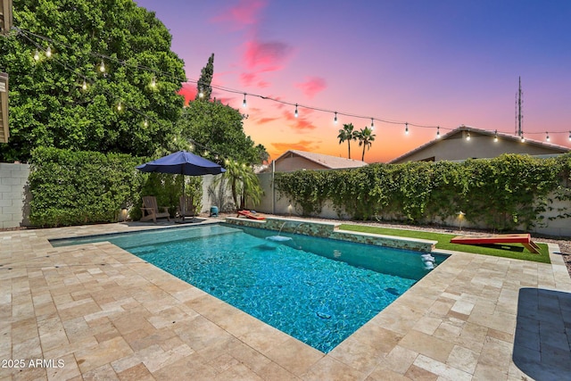 1057 W Laurel Ave, Gilbert, AZ 85233 - view of pool with a patio and a fenced backyard