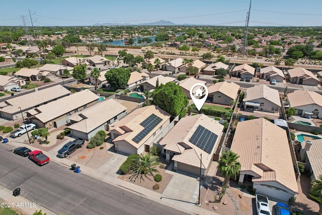 1057 W Laurel Ave, Gilbert, AZ 85233 - aerial view of residential area with mountains