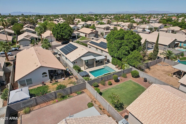 1057 W Laurel Ave, Gilbert, AZ 85233 - aerial perspective of suburban area with a pool