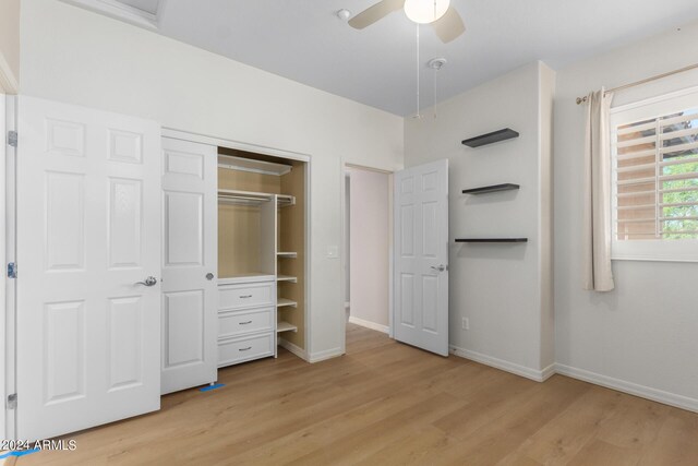 empty room featuring light wood-type flooring