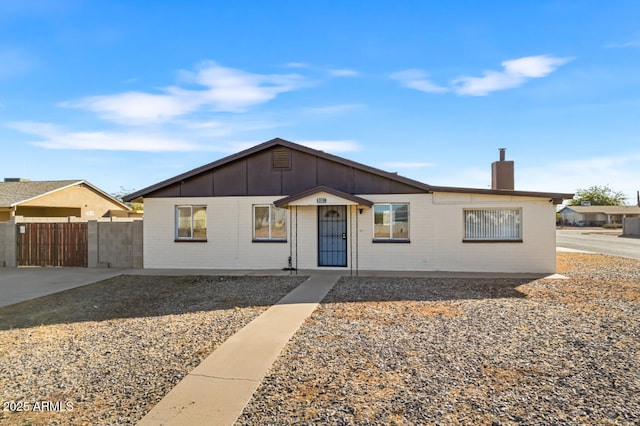 view of ranch-style house