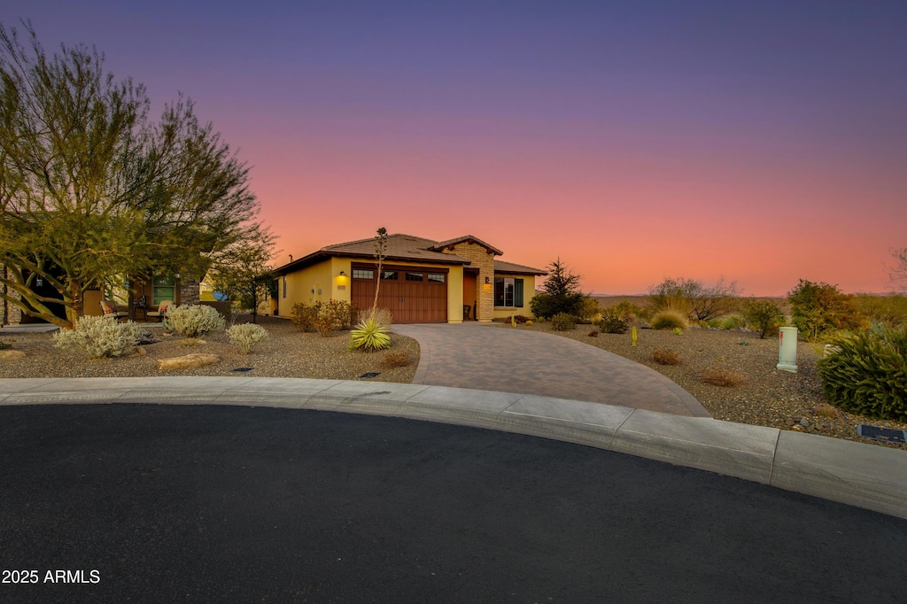 4295 Leaf Spring Dr, Wickenburg, AZ 85390 - view of front of home featuring a garage