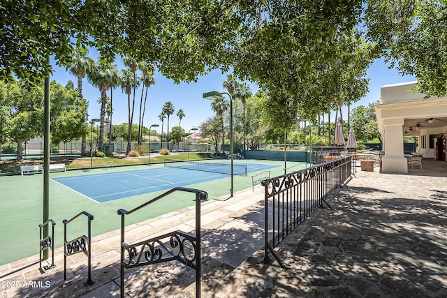 view of tennis court