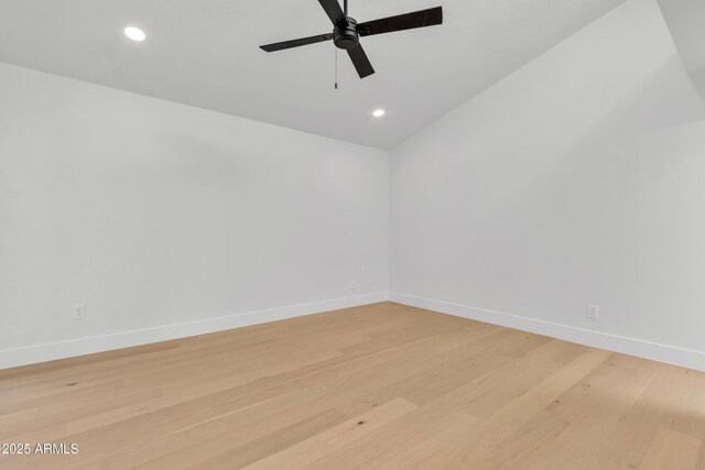 220 N 22nd Pl Unit 2036, Mesa, AZ 85213 - unfurnished room featuring a ceiling fan, light wood-type flooring, and recessed lighting
