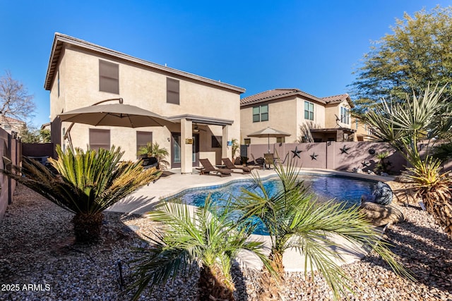 view of pool with a patio