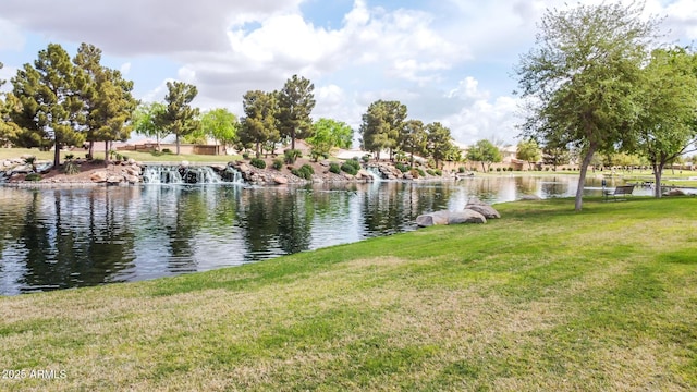 view of water feature