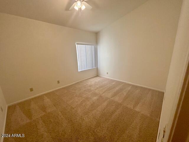 unfurnished room featuring carpet