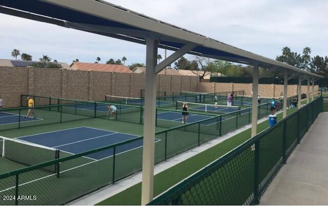 view of tennis court