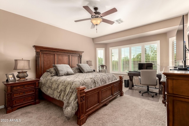 7504 W Patriot Way, Florence, AZ 85132 - bedroom with an office area and ceiling fan