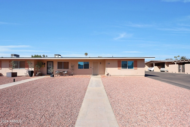 view of ranch-style home