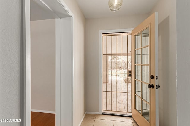 entryway with baseboards