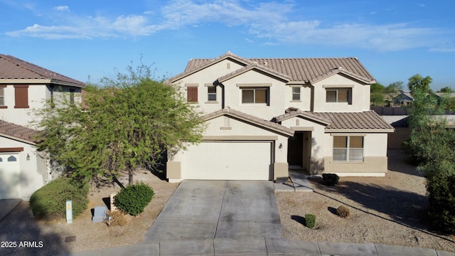4804 S 25th Dr, Phoenix, AZ 85041 - traditional home with stucco siding, a tile roof, concrete driveway, and an attached garage