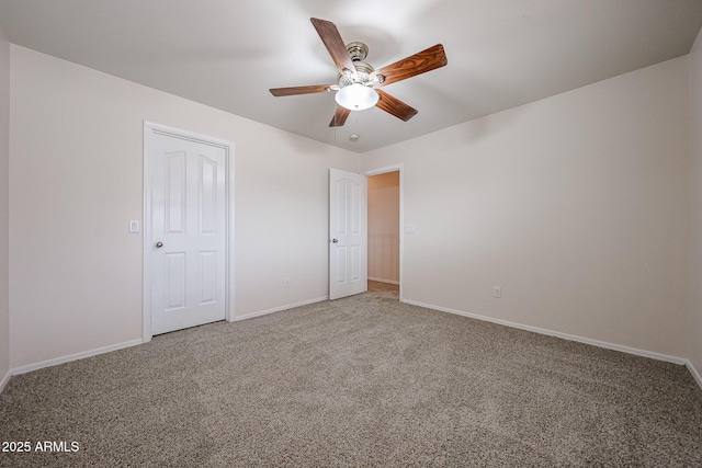 4804 S 25th Dr, Phoenix, AZ 85041 - unfurnished bedroom with carpet, baseboards, and a ceiling fan