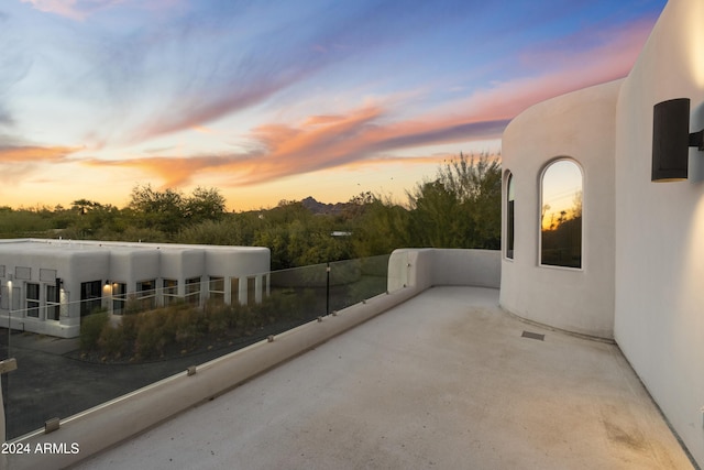 view of patio / terrace featuring a balcony