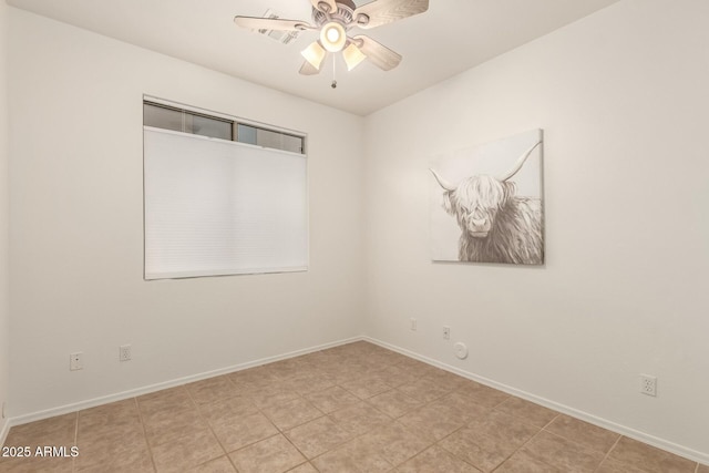 43142 N Outer Bank Dr, Anthem, AZ 85086 - empty room featuring a ceiling fan and baseboards