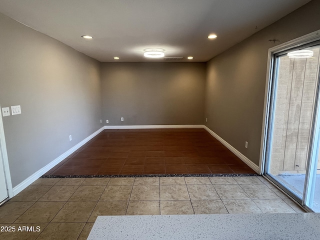 view of tiled empty room